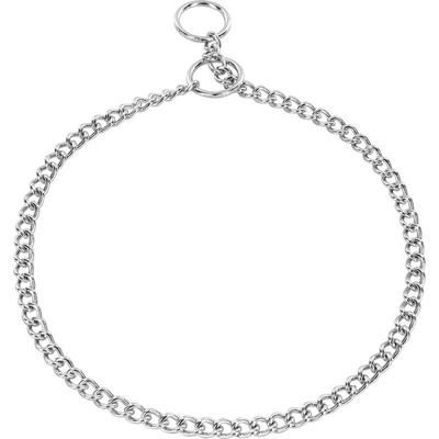 Obojok retiazkový sťahovací 1.5mm/50cm, malé oko, chrómovaná oceľ, HS