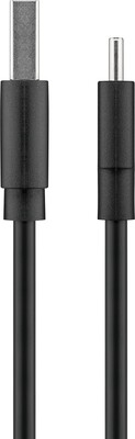 Kábel USB 2.0 Typ C AM/CM 1m, High Speed, čierny