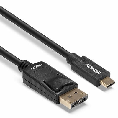 Kábel USB 3.1 Typ C na DisplayPort M/M 5m, 4K@60Hz UHD, HDR, čierny