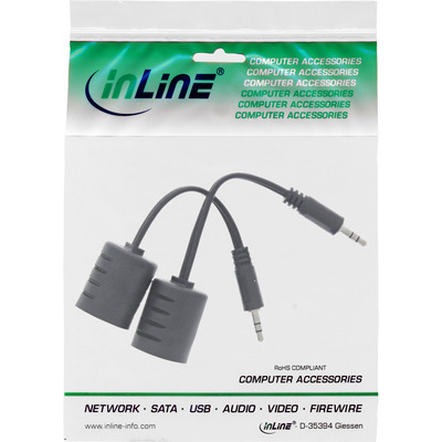 Predĺženie Audio jack 3.5mm cez TP do 50m, 10cm kábel