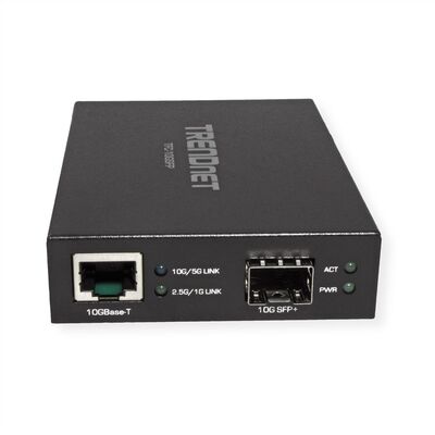 Optický konvertor RJ45 - SFP+, 10Gbps, čierny, TRENDnet