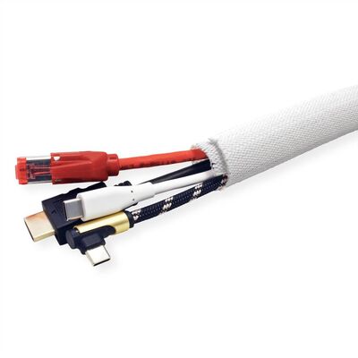 Káblový organizér FlexWrap, 25m, ⌀ 13-25mm, biely