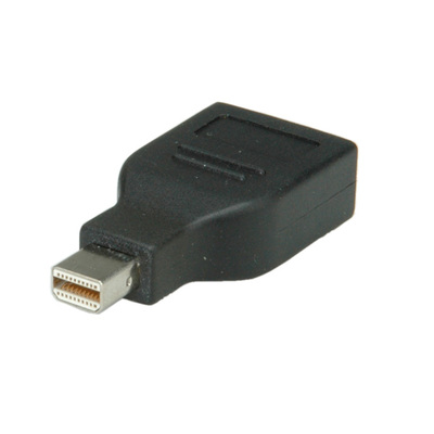 Adaptér mini DisplayPort/DisplayPort M/F priamy, čierny