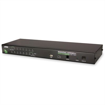 KVM switch/prepínač 16PC, VGA, PS2+USB, HotKeys, OSD