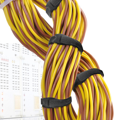 Zväzovacie lanko, suchý zips, 150x20mm, 100ks/bal, čierne, VELCRO® ONE-WRAP®
