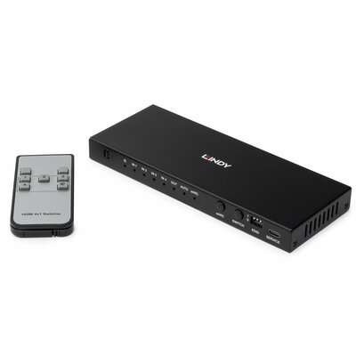 Video selektor/switch HDMI 4IN/1OUT, Automatický, Audio extraktor, EDID, eARC, UHD 8K@60Hz 48G