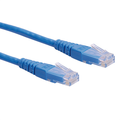 UTP Patchkábel 0.5m cat.6, modrý, Cu