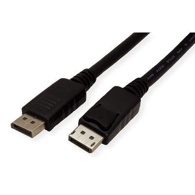 Kábel DisplayPort M/M 5m, 4K@60Hz, DP v1.2, 21.6Gbit/s, čierny