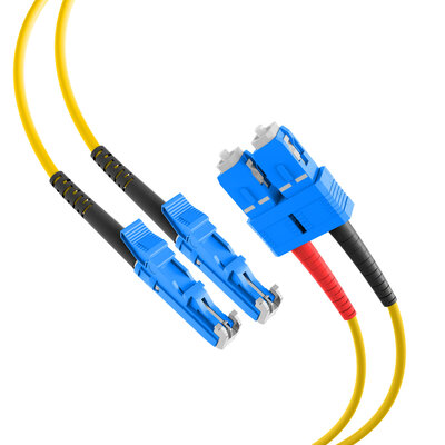 Fiber kábel SC-E2000, 5m Duplex OS2(9/125µm), LSOH, 3mm, žltý