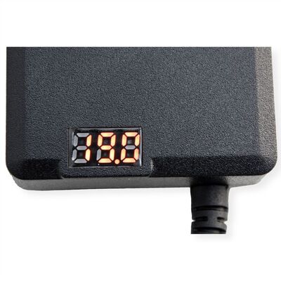 Adaptér NTS 120 W, 15-24V, napájací zdroj pre notebooky, LED display, účinosť cez 85%, čierny