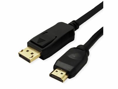 Kábel DisplayPort na HDMI M/M 3m, jednosmerný, 4K@60Hz UHD, audio, čierny