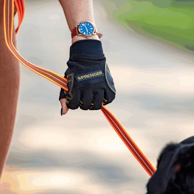 Rukavice FLEXGRIP SPORT, s otvorenými končekmi prstov, HS, čierne, S