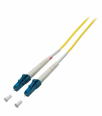 Fiber kábel LC-LC, 15m Simplex OS2(9/125µm), LSOH, G657.A2, ohybný, 2mm, žltý
