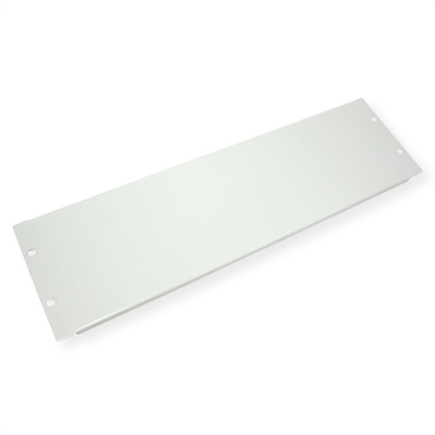 19" záslepka 3U, kovová, sivá RAL7035