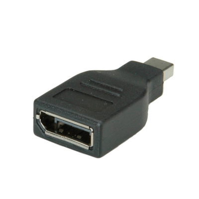 Adaptér mini DisplayPort/DisplayPort M/F priamy, čierny