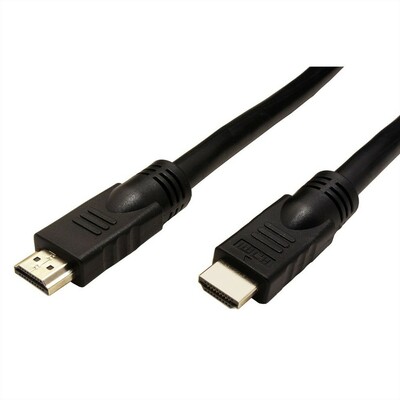 Kábel HDMI M/M 20m, Ultra High Speed+Eth, 4K@60Hz, HDMI 2.0, G, čierny, jednosmerný, Aktívny