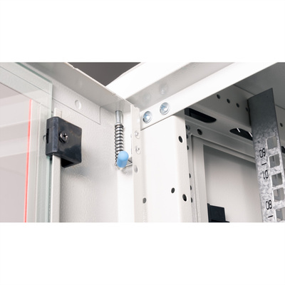 19" Rack na stenu 9U, sivý, 512x600x600mm (HxWxD), odnímateľné bočnice