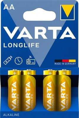 Baterka VARTA Longlife Alkalická AA (4ks) 1.5V (LR6) 4BL