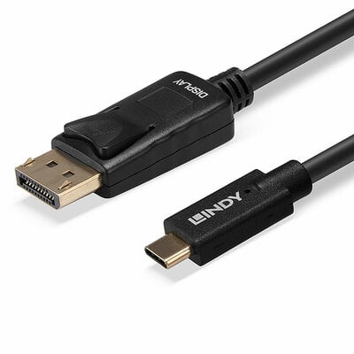 Kábel USB 3.1 Typ C na DisplayPort M/M 10m, 4K@60Hz UHD, HDR, čierny