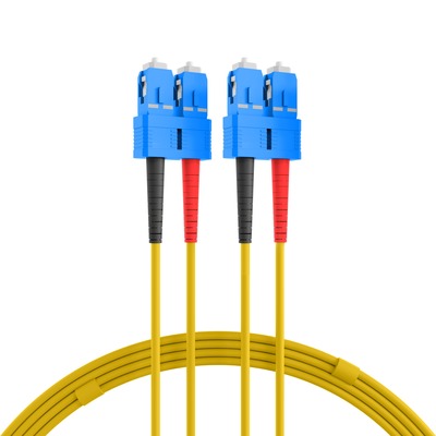 Fiber kábel SC-SC, 20m Duplex OS2(9/125µm), LSOH, 3mm, žltý