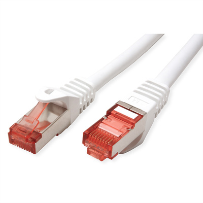 S/FTP (PiMF) Patchkábel LSOH 0.5m cat.6, biely, Cu, Component Level