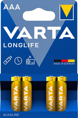 Batéria VARTA Longlife Alkalická AAA (4ks) 1.5V (LR03) 4BL