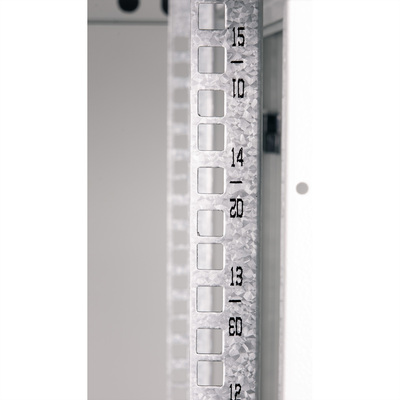 19" Rack na stenu 15U, sivý, 779x600x600mm (HxWxD), odnímateľné bočnice