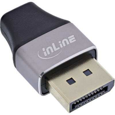 Adaptér DisplayPort na mini DisplayPort M/F, dongle, čierny/sivý