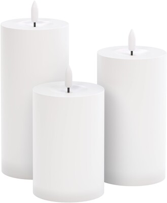 Led sviečky na diaľkové ovládanie, biele 3ks/bal