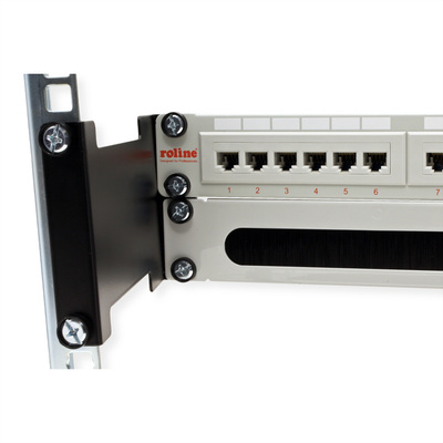 Adaptér pre zmenu inštalačnej hĺbky 151.5mm, 2U, čierny