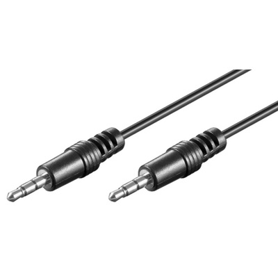 Kábel 3,5mm stereo jack M/M 1.5m, čierny