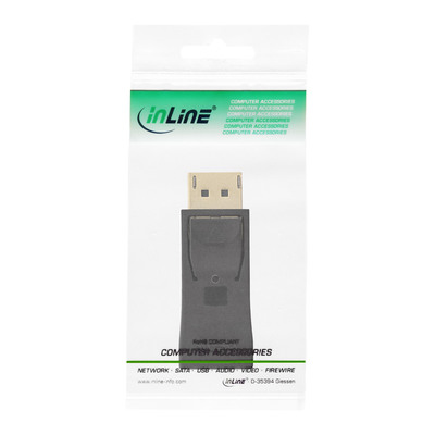 Adaptér DisplayPort/HDMI M/F priama čierne  skrátená