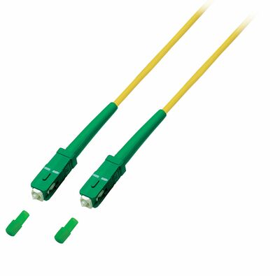 Fiber kábel SC/APC-SC/APC, 3m Simplex OS2(9/125µm), LSOH, 3mm, žltý, Kábel pre Orange a Magio