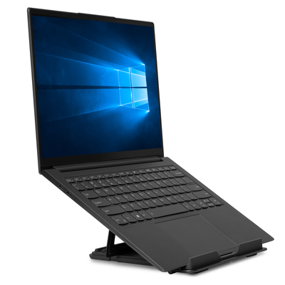 Stojan/podstavec na notebook, nastaviteľný, čierny