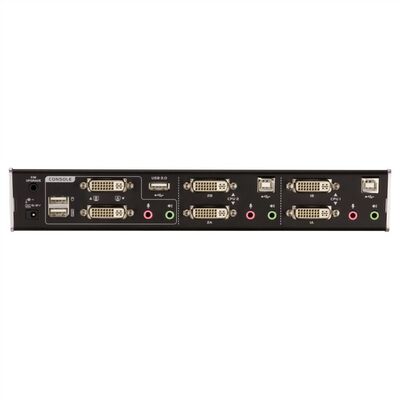 KVM switch/prepínač, Dual-View, 2PC, DVI-I, USB, HotKeys, OSD