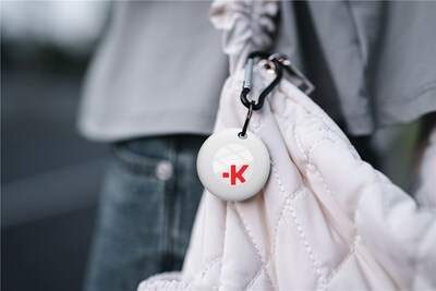 Tracker eTag, kompatibilný s Apple's Find My, biely