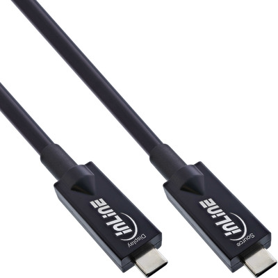 Kábel USB 3.2 Gen 2, Typ C CM/CM 10m, 10Gbps, PD 60w 20V3A, čierny, aktívny, optický