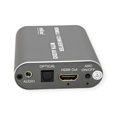HDMI Audio Extraktor 8K@60Hz, digital: toslink (S/PDiF), analog: 3.5mm jack, čierny