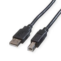 Kábel USB 2.0 A-B M/M 1.8m, High Speed, biely