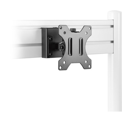 Slatwall držiak pre monitor, max 6.5kg, VESA 75/100, čierny