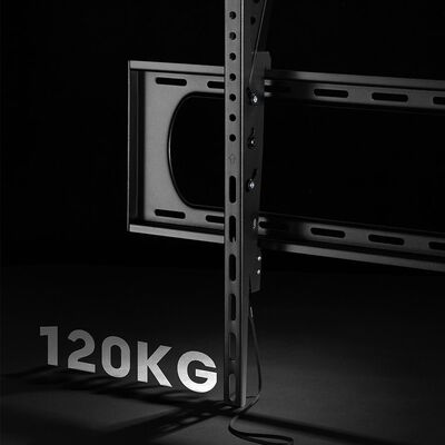 Držiak pre TV 60-120" na stenu, max 120kg, s náklonom +-10°, VESA do 900x600, čierny