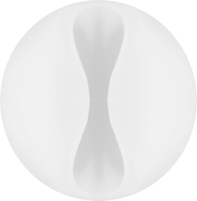 Káblový organizér, samolepiacia príchytka, ⌀7.8mm, 5ks/bal, biely