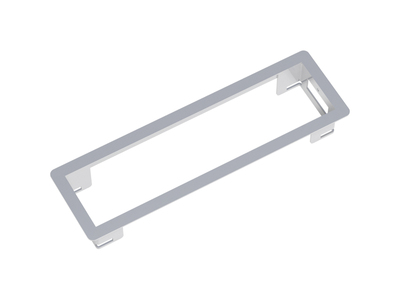 Power Frame rámik 3 pozície, 241x73x36mm, oceľ, nerez