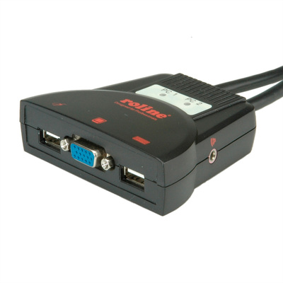 KVM switch/prepínač 2PC, VGA, USB, star+audio