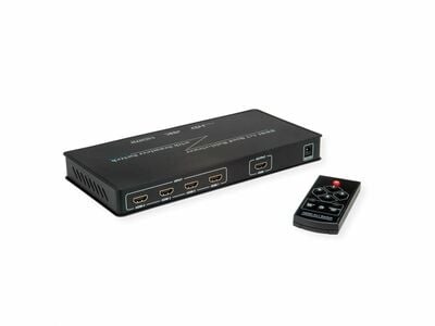 Video selektor/switch HDMI 4IN/1OUT QUAD Multi-Viewer, Seemless, 4K@30Hz, čierny