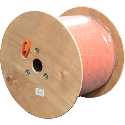 S/FTP (PiMF) drôt LSOH 100m cat.7a, AWG23, 1200Mhz, 10GBase-T, oranžový, meď, Dvojitý