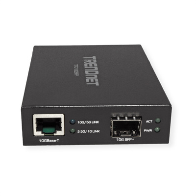 Optický konvertor RJ45 - SFP+, 10Gbps, čierny, TRENDnet