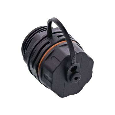 Spojka RJ45 cat.6a s krytom, vodeodolná prachuvzdorná IP68, čierna