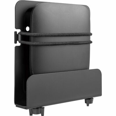 Držiak univerzálny pre média boxy (setobox, distribútor, switch), 26 - 39mm, kovový, čierny