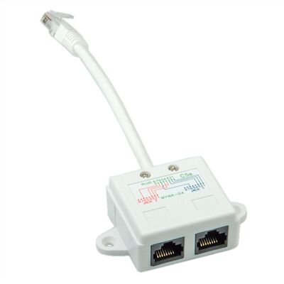 Rozdvojka Y, RJ45 M na 2x10/100, UTP